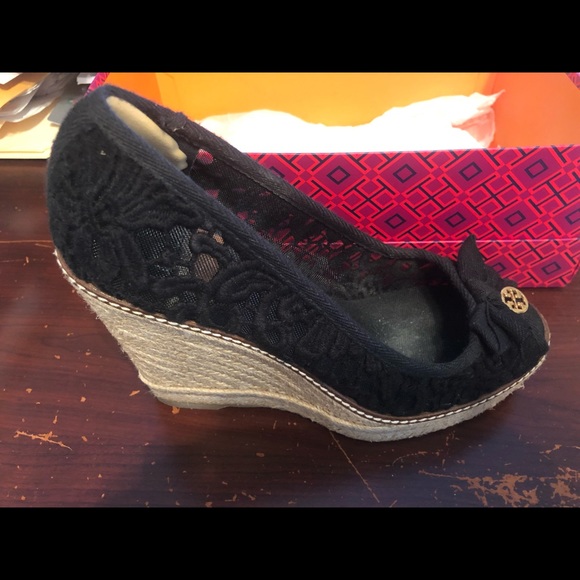 Tory Burch Jackie 110MM Wedge Espadrille Crochet - Picture 6 of 8